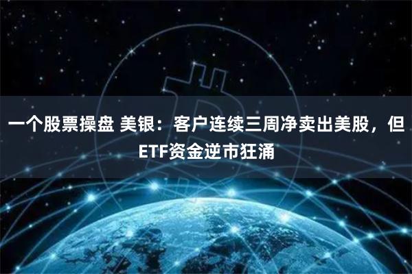 一个股票操盘 美银：客户连续三周净卖出美股，但ETF资金逆市狂涌